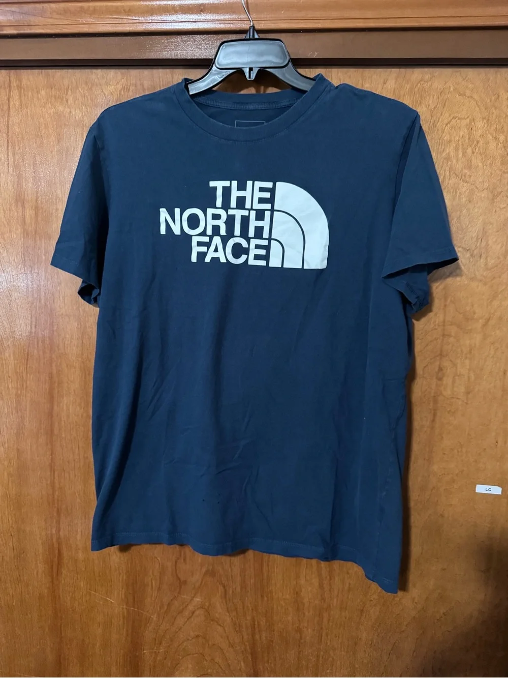 Men's X-Large North Face T-Shirt Blue 4 small holes